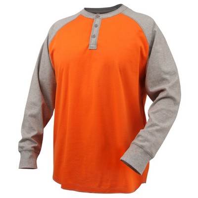 Black Stallion TF2520-GO 7 OZ FLAME-RESISTANT COTTON HENRY STYLE T-SHIRT - NFPA 2112, NFPA 70E