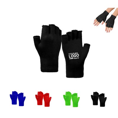 Winter Knit Fingerless Gloves