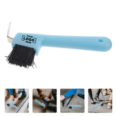 Horseshoe Hook Brush Horse Hoof Care Tools Cleaning Iron Sheet Brush Stable Supplies
