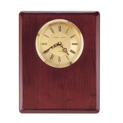 Rosewood Piano Finish Clock, Waterfall Bezel - PCL11