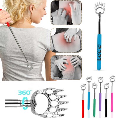 22.83" Alloy Steel Retractable Bear Claw Back Scratcher