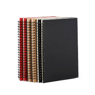 A5 Spiral Notebook with Professional Genuine Leather Cover