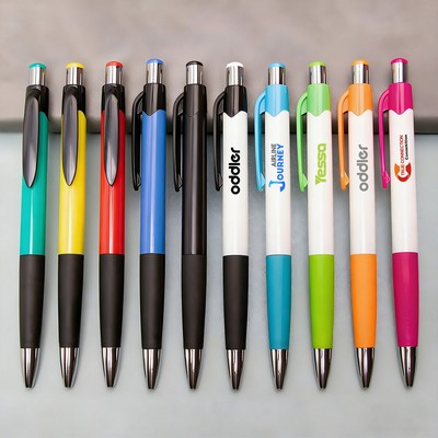 Modern Design Rubber Grip Ballpoint