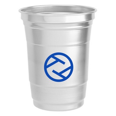 16 oz Aluminum Stadium Cup – Reusable Metal Drink Cup for Events & Promotions