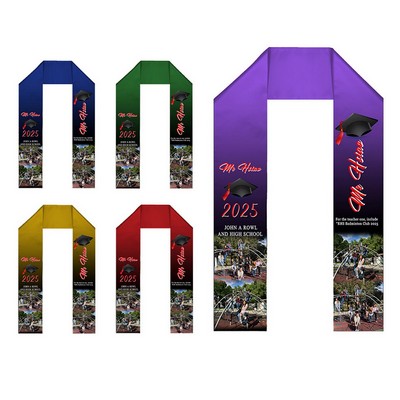 Custom 72"L Unisex Graduation Stole Honor Sash