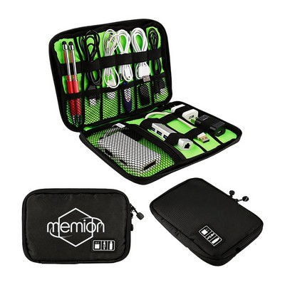 Water Resistant Durable Classified Nylon Oxford Digital Accessories Storage Bag