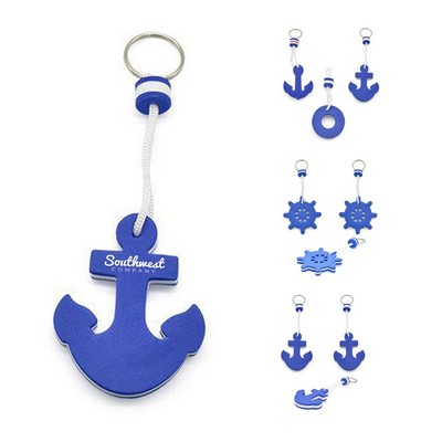 Boat Anchor EVA Floating Keychain