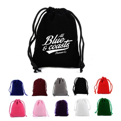 Mini Velvet Gift Storage Drawstring Bag