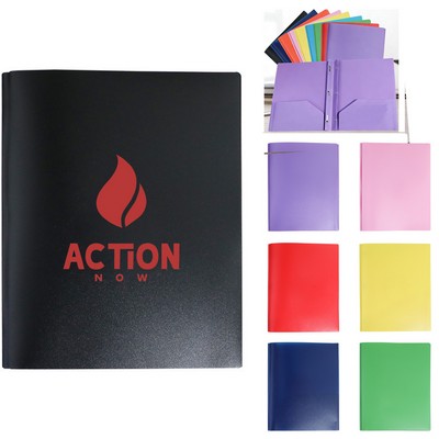 Plastic Two Pocket Report Folder