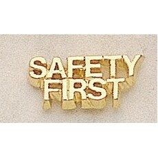 Safety First Marken Design Cast Lapel Pin (Up to 3/4")