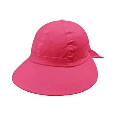 Ladies' Large Peak Hat w/ Bow Tie Closure