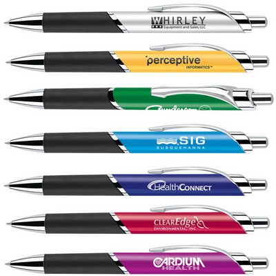 Plunge Action Aluminum Ballpoint Pen