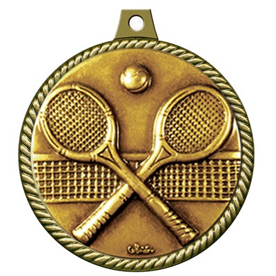 Stock Medal w/ Rope Border (Tennis) 2 1/4"