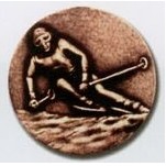 Newport Mint Medal - 2 1/2" (Skiing Female)