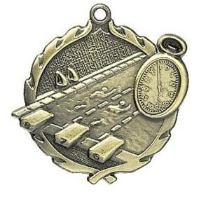 Medal, "Swimming" - 1 3/4" Wreath Edging