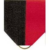 Pin Drape Ribbon, Black-Red w/ Jump Ring