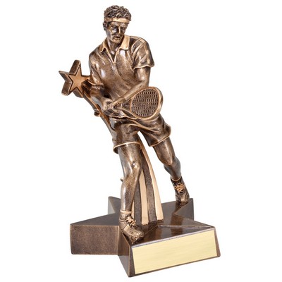 Tennis, Male Superstar Resin - 8-1/2"