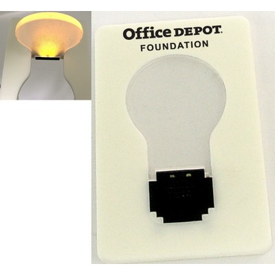 Credit Card Size LED Flashlight w/ Light Bulb