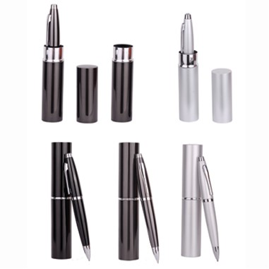 Twist Metal Ballpoint Pen W/ Matching Case (Engraved)