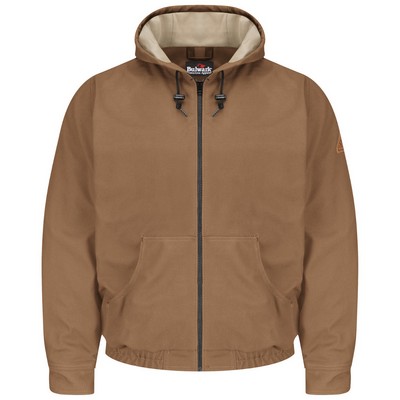 Bulwark Men's Brown Duck Hooded Jacket - EXCEL FR ComforTouch