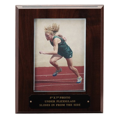Walnut Photo Plaque w/5"x7" Opening (8"x10")