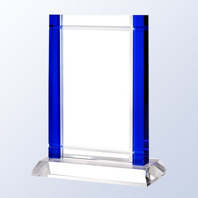 Blue Deco Optical Crystal Award
