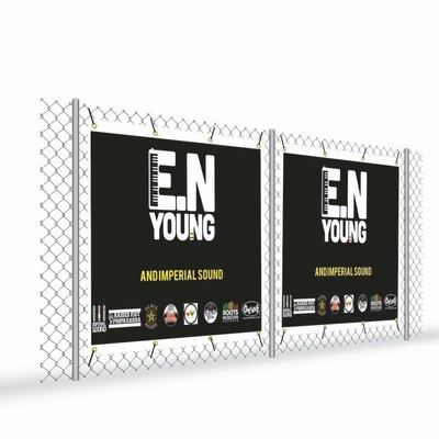 60"W x 36"H Fence Wrap, Mesh, Single-Sided
