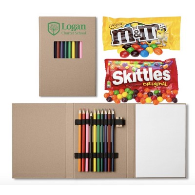Low Minimum - Art Pencil Activity Set w/Candy