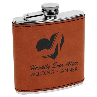 Leatherette Flask (Rawhide)