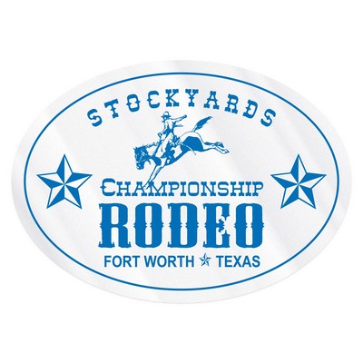 Ultra Removable Decal | Custom | Die Cut Shape | Clear Poly | Adhesive Face | 11 to 17 Sq In