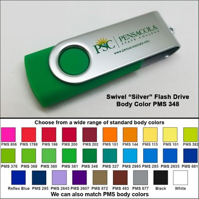 Swivel Flash Drive - 512 MB Memory - Body PMS 348