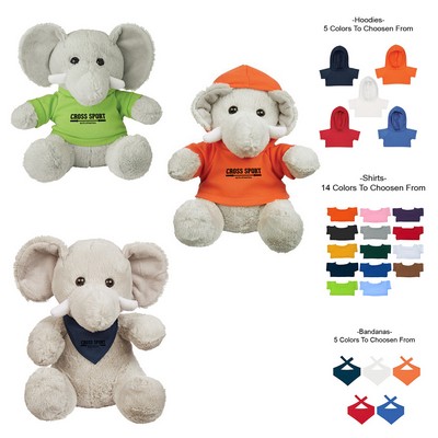 8" Colorful Pulpy Elephant Toy