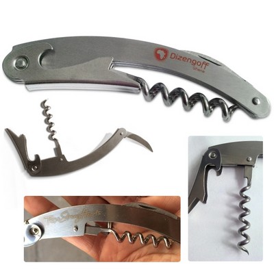 Waiter's Wine Opener (Stainless Steel)