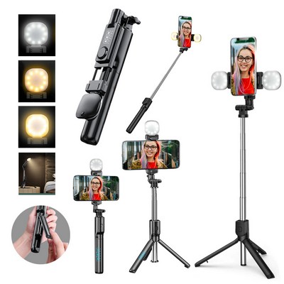 Double Light Tripod Selfie Stick