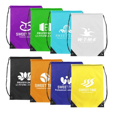 210D Polyester Drawstring Backpack