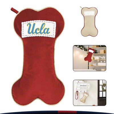 Dog Bone Christmas Gift Pouch
