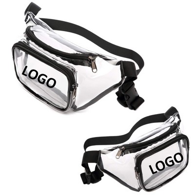 Clear PVC Fanny Pack With Dual Pockets