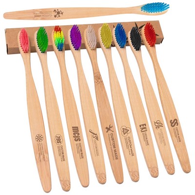 Eco-Friendly Natural Bamboo Charcoal Toothbrushes