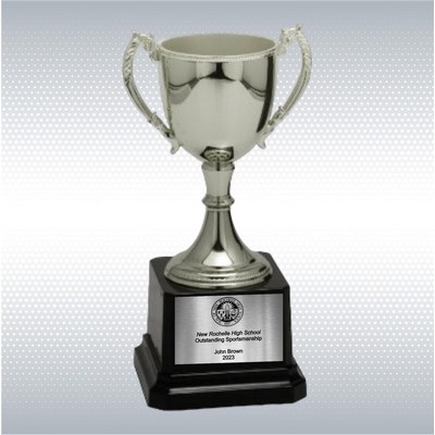 6 3/4" Silver Completed Zinc Cup Trophy