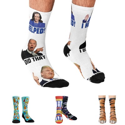 Custom 3D Printed Antimicrobial Jacquard Socks