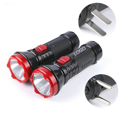 Plastic Rechargeable Flashlight