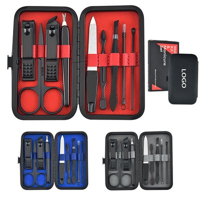 9pc Steel Premium Manicure Set