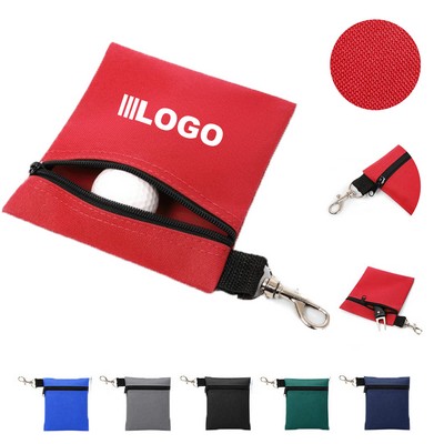 Professional Zipper Golf Tee/Ball Pouch Bag