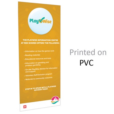 36" w x 82" PVC Replacement Banner Only