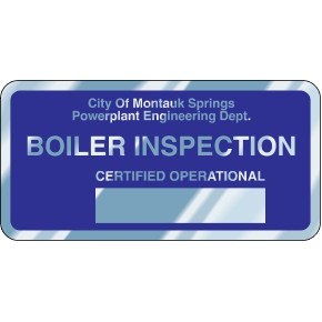Stock Embossable Aluminum Decal (4"x2")