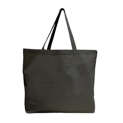 Canvas Jumbo Tote w/ Bottom Gusset