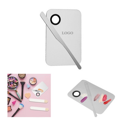 Stainless Steel Makeup Palette With Spatula Tool