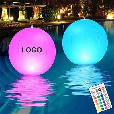 15" LED Light Up Floating Inflatable Beach Ball