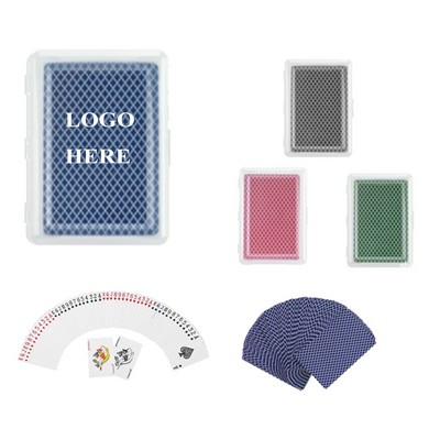 Playing Cards In Transparent Case