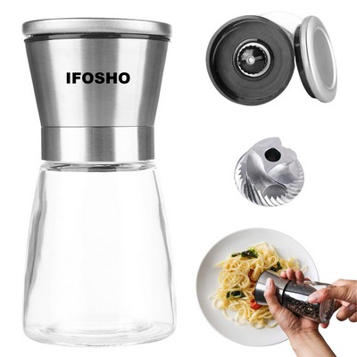 6 OZ Stainless Steel Salt and Pepper Grinder